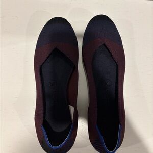 Rothy's Women's Burgundy and Navy Flats